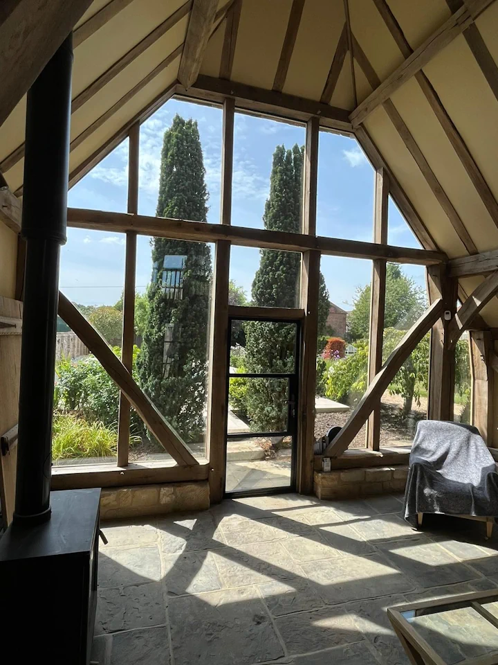 CTA - Double glazed glass units into timber beams